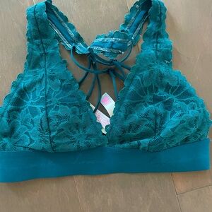 Victoria’s Secret lace bra teal XS